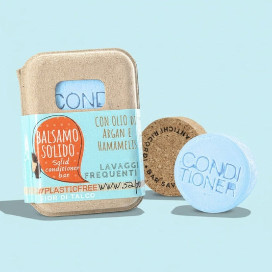 BALSAMO SOLIDO 55 gr LAVAGGI FREQUENTI AL TALCO CON BAR SAVER IN SUGHERO